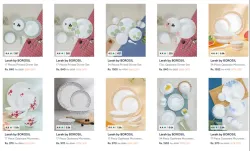 Larah By Borosil Dinner Set upto 60% discount 