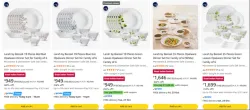 Larah by Borosil Dinner Set upto 62% Discount