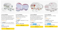 Larah by BOROSIL Dinner set Upto 67% off
