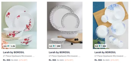 Image of Larah By Borosil Kitchen Set Minimum 60% Discount 