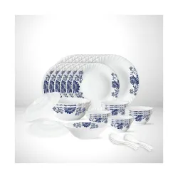 Larah by Borosil Leona 35-Piece Dinner Set – White
