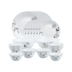 Larah by Borosil Millenia Opalware Dinner Set 28 Pcs