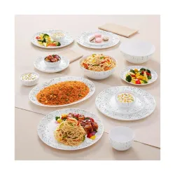 Larah By Borosil Moon Riva Dinner Set - 21 Pcs