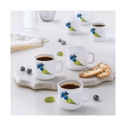 Larah by BOROSIL Nina Opalware Mug, Set of 6