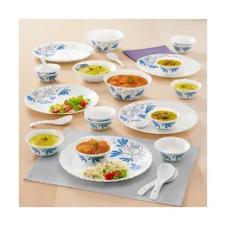 Larah by Borosil Opalware Dinner Set 27 Pcs