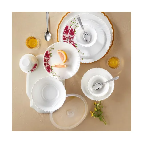 Image of Larah by Borosil Opalware Dinner Set 41 Pcs