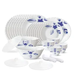 Larah by Borosil Opalware Dinner Set  47 Pieces