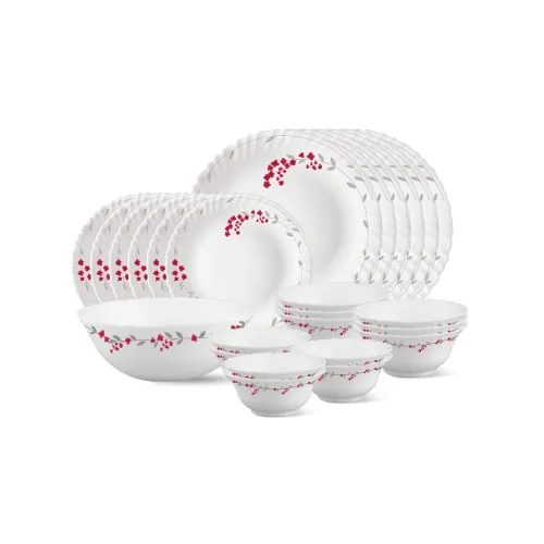 Image of Larah by BOROSIL Opalware Dinner Set 25 Pieces 