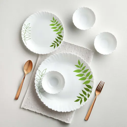 Image of Larah by Borosil Pack of 13 Opalware Dinner Set 
