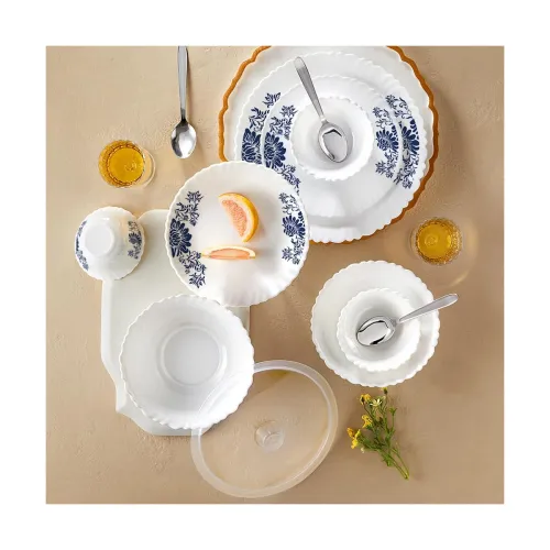 Image of Larah by Borosil Silk Series Leona 41-Piece Dinner Set