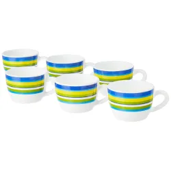 Larah by BOROSIL Vienna Opalware Cup Set of 6 pcs