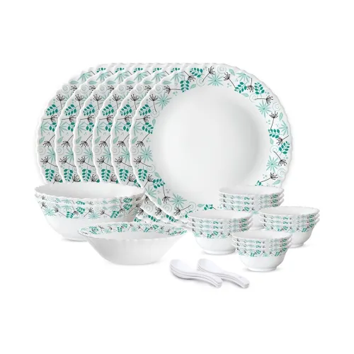 Image of Larah by Borosil 27 Pieces Opalware Dinner Set