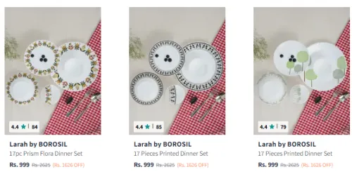 Image of Larah Dinner Set at Minimum 60% Discount