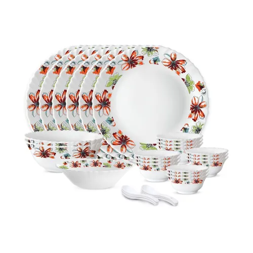 Image of Larah Silk Series Bali Opalware Dinner Set 27-Piece