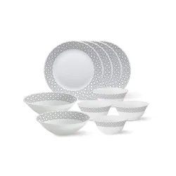 Larah by Borosil 10-Piece Opalware Dinner Set