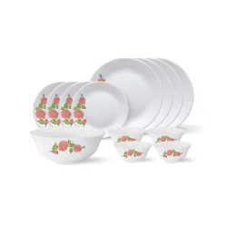 Larah by Borosil 13 Pcs Opalware Dinner Set