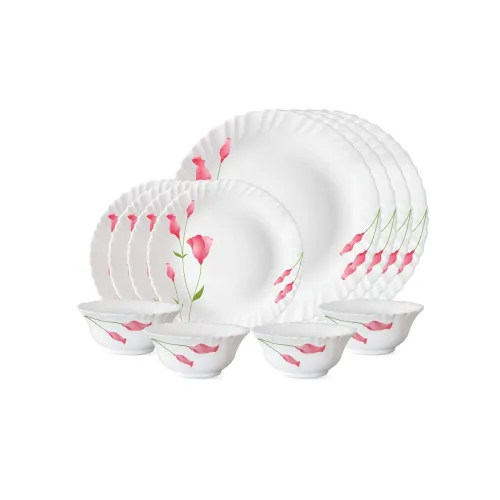Image of Larah by Borosil Diana Opalware Dinner Set,