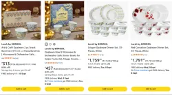 Larah By Borosil Dinner set upto 68% discount 