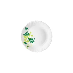 Larah by BOROSIL Fern Opalware Dinner Set (White) 33-Pieces