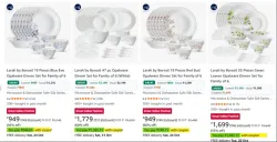 Larah by Borosil Kitchen Dinner Set at minimum 65% Discount