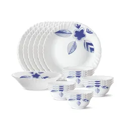 Larah by Borosil Silk Series Opalware Dinner Set 