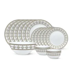 Larah by Borosil Syrah Kohinoor Opalware Dinner Set 19pcs