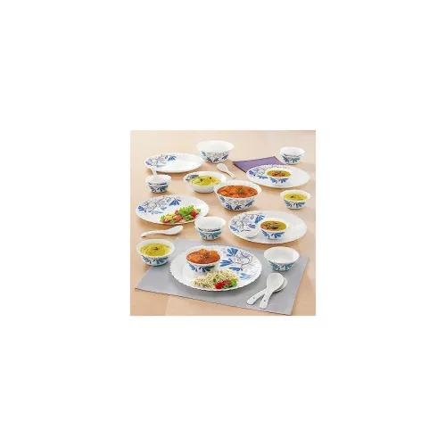 Image of Larah by Borosil Twilight Silk Series Opalware Dinner Set