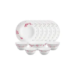 Larah by Borosil Verona Opalware Dinner Set 13pcs