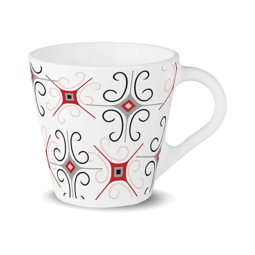 Image of Larah by Borosil Zoya Opalware Coffee Mugs Set