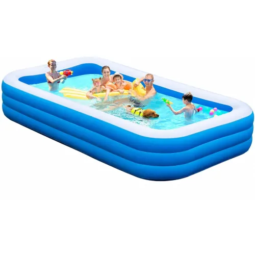 Image of Large Inflatable Swimming Pool with Pump 130\' x 72\' x 22\'Blow Up Pools for Adults and Kids,