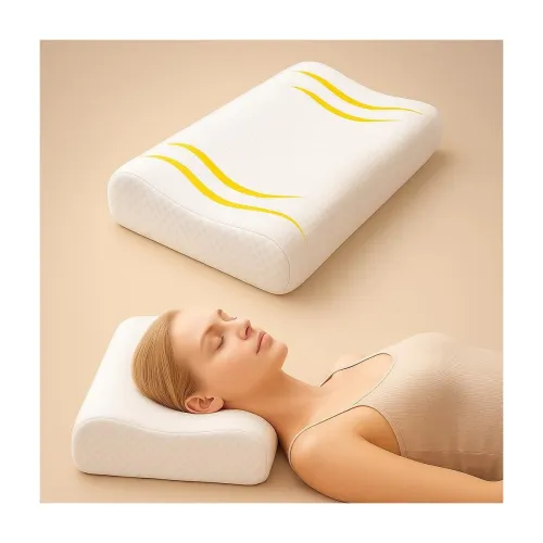 Image of Large Orthopedic Memory Foam Cervical Pillow