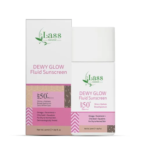 Image of Lass Natural Dewy Glow Fluid Sunscreen -50ml