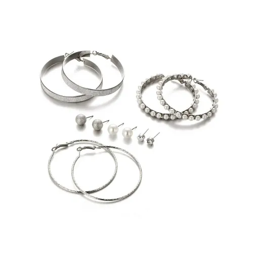 Image of Shining Diva Fashion Latest Stylish Pairs Metal Earrings for Women and Girls