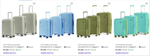 Image of LATTITUDE by Provogue Suitcases upto 89% Discount