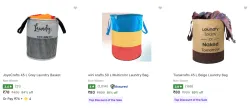 Laundry Baskets starting at ₹78