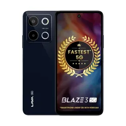Lava Blaze 3 5G (Glass Blue, 6GB+128GB)