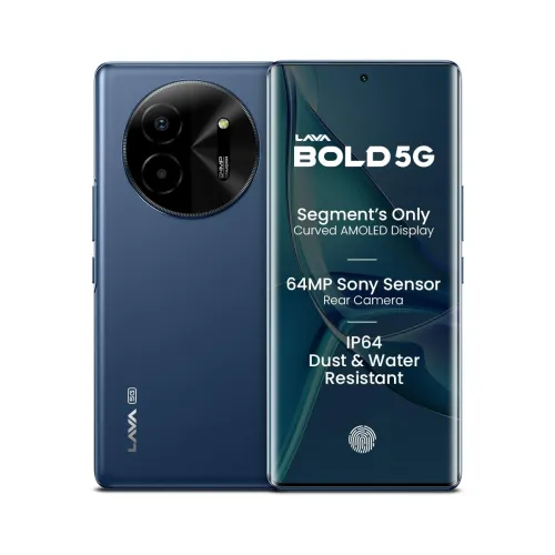 Image of Lava Bold 5G Sapphire Blue, 4GB RAM, 128GB Storage