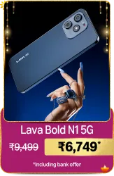 Lava Bold N1 5G Smartphone @ ₹6749 on Big Billion Day Sale