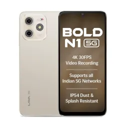 Lava Bold N1 5G (4GB/64GB, Champagne Gold)