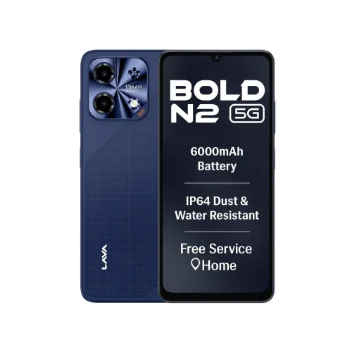 Image of Lava Bold N2 5G (Billionaire Blue, 4GB RAM, 128GB Storage)