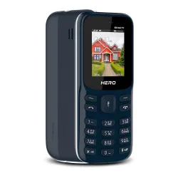 Lava Hero Shakti 2025 Dual Sim Keypad Mobile Phone (with Vibration Alert) | 1.8\' Display | Super Saving Battery Mode | Stylish Design | Number Talker | (Dark Blue)