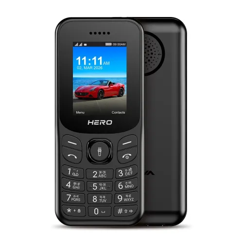 Image of Lava Hero Shakti 2026 Dual Sim Keypad Mobile Phone (with Vibration Alert) | 1.8" Display |