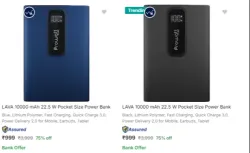 LAVA Power Banks at minimum 75% Discount