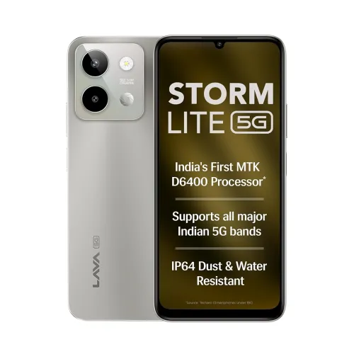Image of Lava Storm Lite 5G (Cosmic Titanium, 4+4*GB RAM, 128GB Storage)