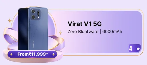 Image of LAVA Virat V1 5G @ ₹11,999 on Flipkart Big Billion Day Sale