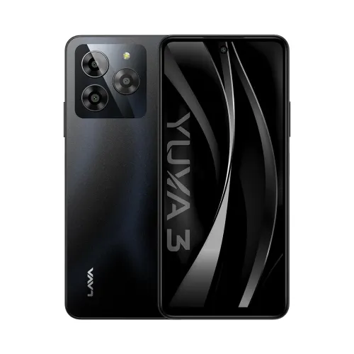Image of Lava Yuva 3 (Eclipse Black, 4+4*GB + 128GB) Smart Phone 