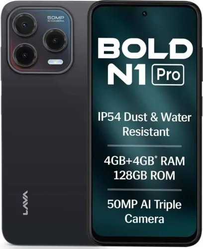 Image of LAVA Bold N1 Pro (Stealth Black, 128 GB)  (4 GB RAM)