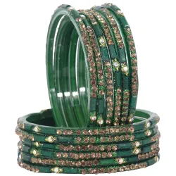 LAVAZZA Stylish Glass Bangles Set