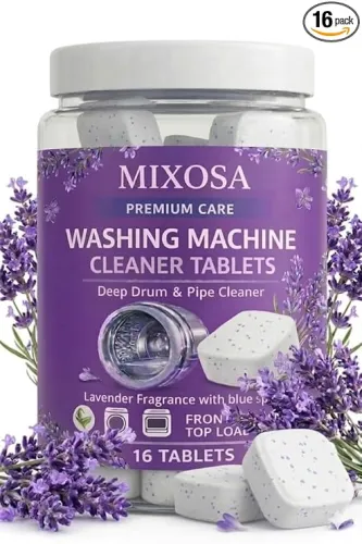 Image of Lavender-scented Washing Machine (16 Tablets) Deep Cleaner Descaler Tablets for All Front and Top Load Machines