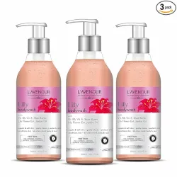 Lavenour Lily Body Wash for Women & Men, For Long Lasting Fragrance, Deep Cleansing, Exfoliating, Soft & Glowing Skin, 